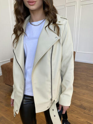 Куртка из экокожи прокатанной