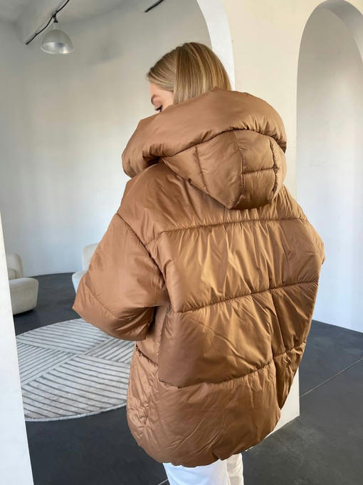 Овертайм плащевка сире пуховик — изображение 4