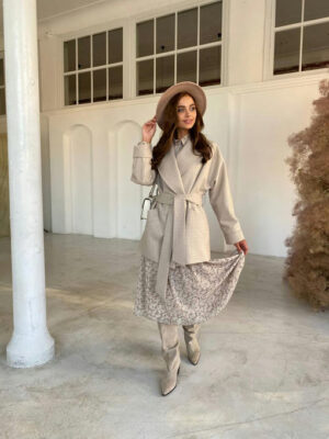 Пальто из тонкого кашемира