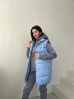 Бомонд плащевка сире жилет