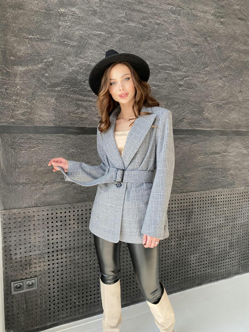 Жакет трикотаж c принтом — изображение 7