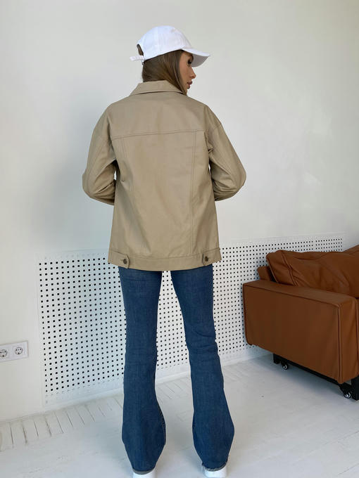 Реплей коттон плотный однотонный не стрейч жакет — изображение 11