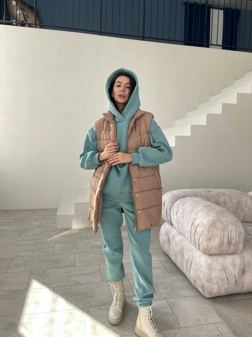 Бомонд плащевка жилет — изображение 6