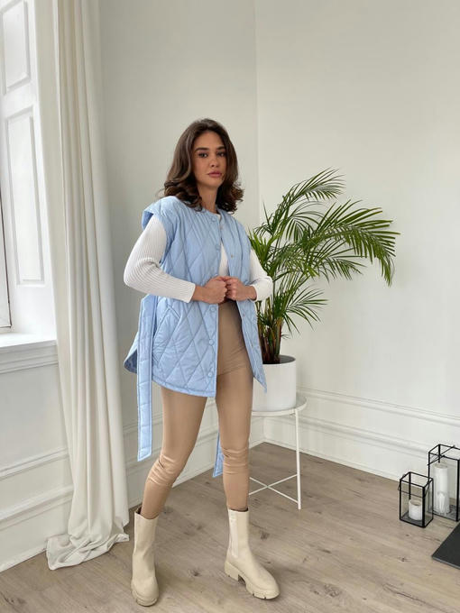 Эфир плащевка стеганная ромб жилет