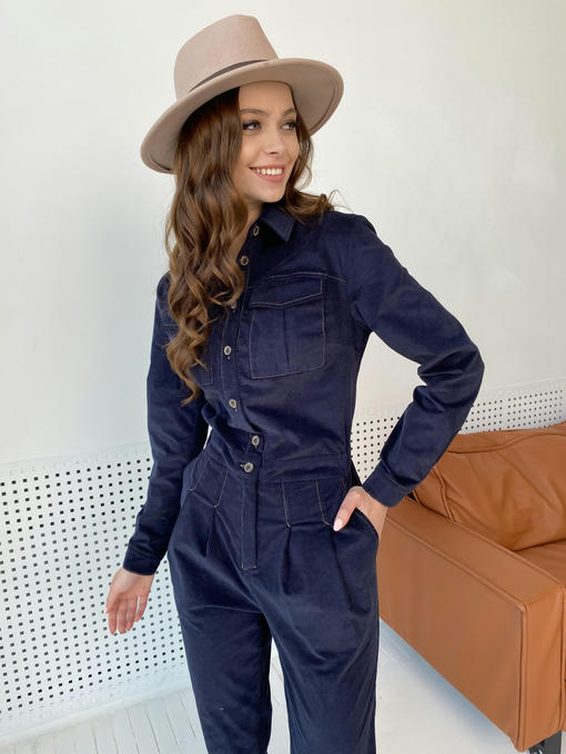 Комбинезон из гладкого микровельвета — изображение 3