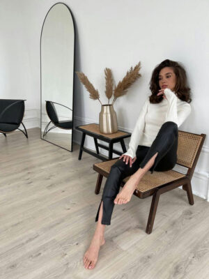 Леггинсы люкс экокожа на замше