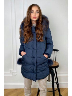 Пуховик прямого кроя