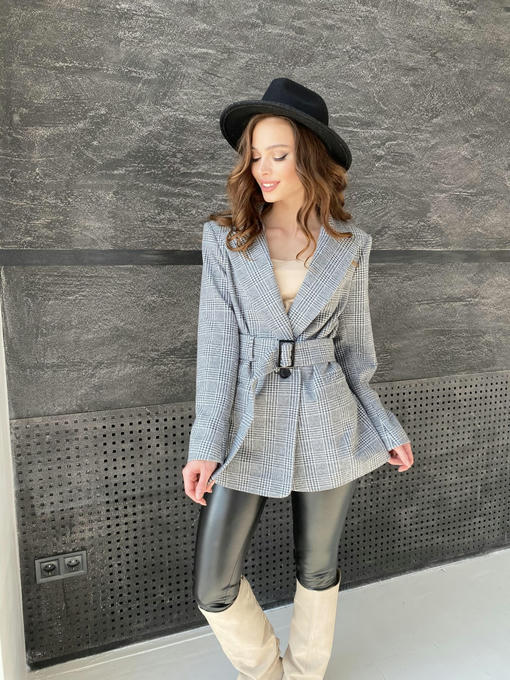 Жакет трикотаж c принтом — изображение 8