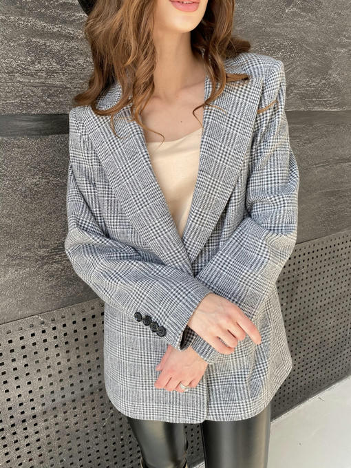 Жакет трикотаж c принтом — изображение 5