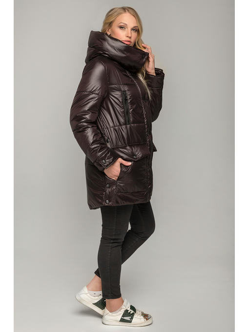 Демисезонная женская куртка еврозима черная, 46-56 р — изображение 8