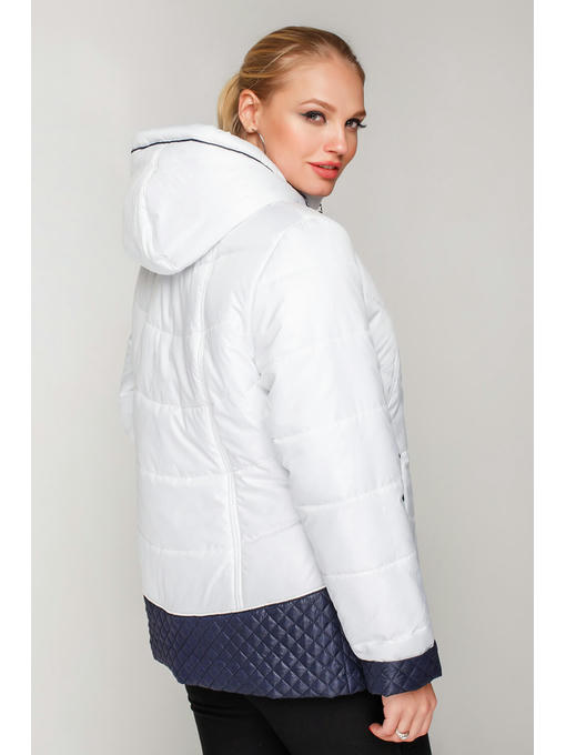 Женская куртка на сезон весна/осень белого цвета на сайте производителя — изображение 2