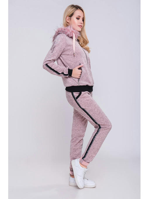 Стильный женский спортивный костюм Космос цвет пудра — изображение 2