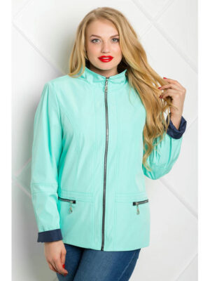 Осенне-весенняя ветровка женская цвета мята