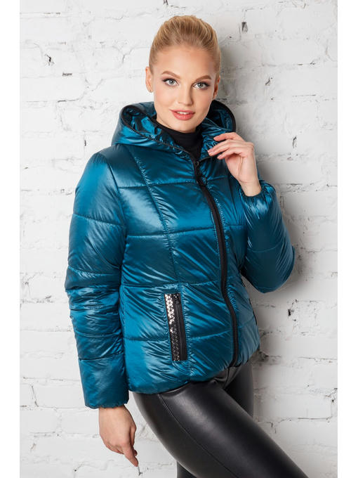 Демисезонная куртка бирюзового цвета — изображение 2