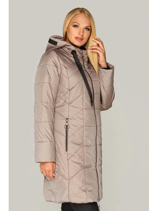Бежевая куртка женская на демисезон в больших размерах 50-60 от — изображение 5