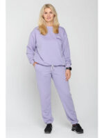 Женский спортивный костюм с худи сиреневый