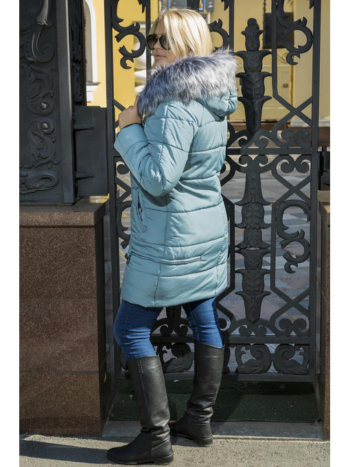 Зимняя куртка в цвете брокард — изображение 2