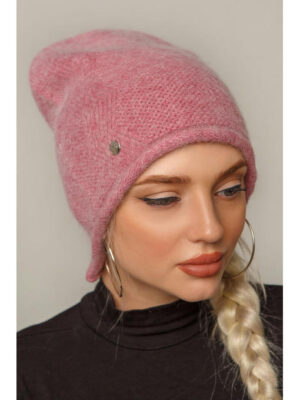 Розовая шапочка Лина в молодежном стиле осень / весна