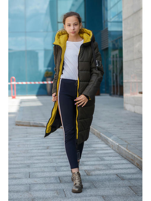 Пальто на осень / зиму в цвете хаки — изображение 7