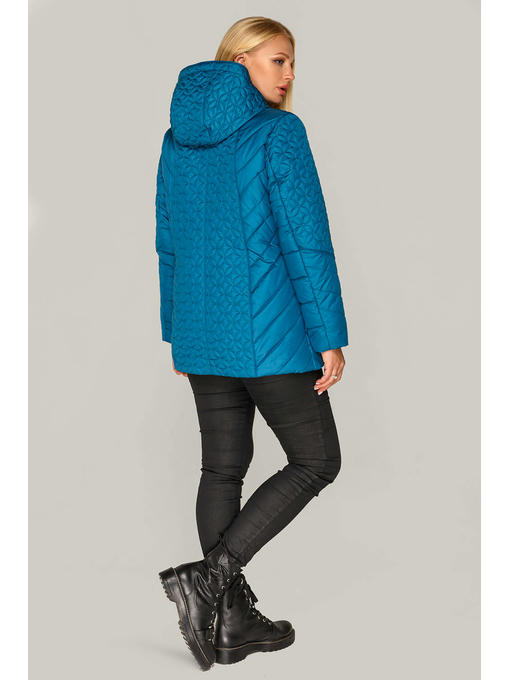 Бирюзовая женская куртка демисезон в больших размерах от — изображение 2