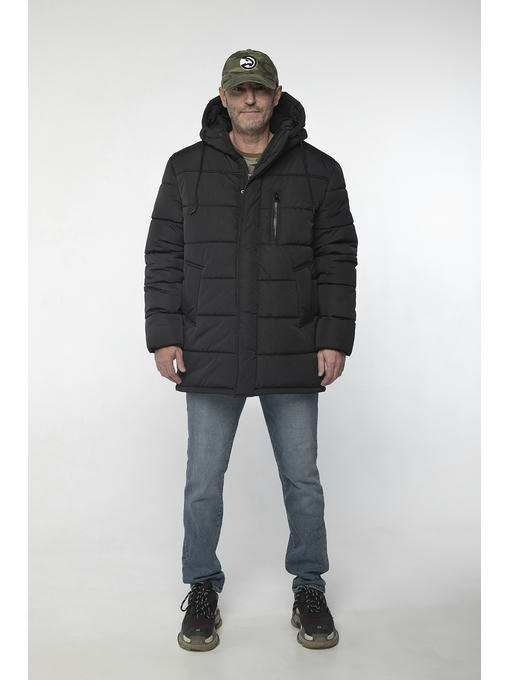 Стильная мужская зимняя куртка черного цвета — изображение 3