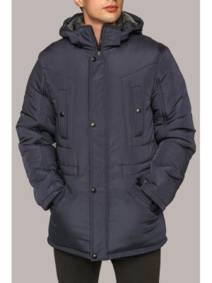 Куртка мужская зимняя темно-синего цвета