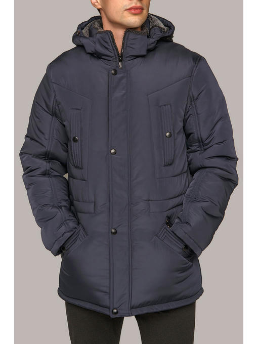 Куртка мужская зимняя темно-синего цвета