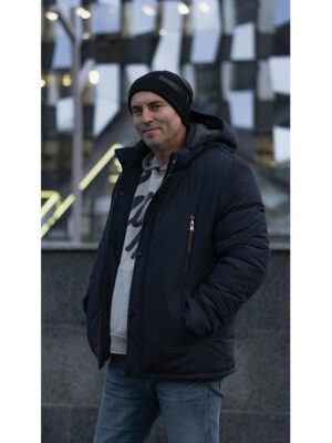 Куртка мужская зимняя в синем цвете