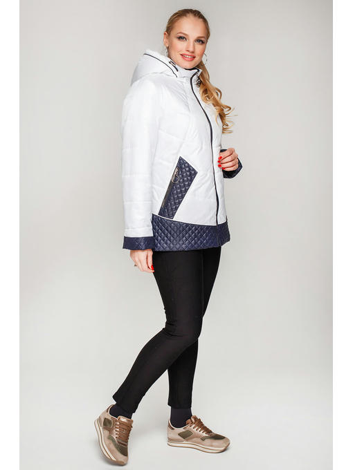 Женская куртка на сезон весна/осень белого цвета на сайте производителя — изображение 5