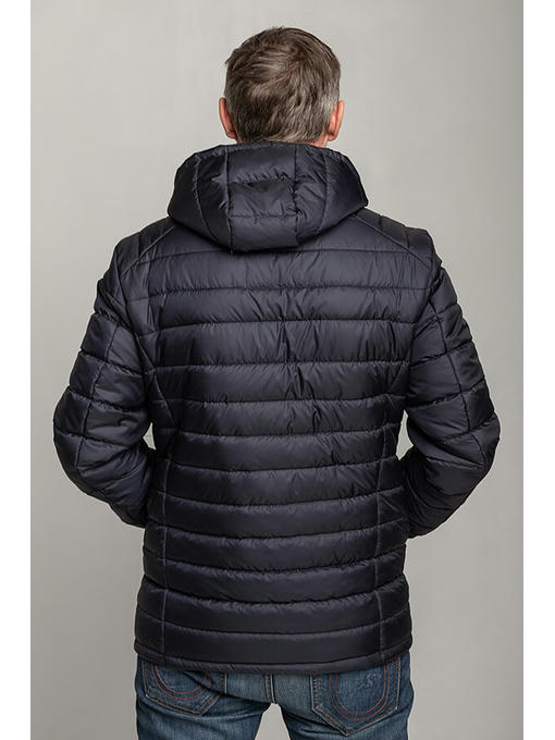 Мужская стильная демисезонная куртка синяя — изображение 2