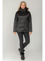 Куртка черная демисезонная женская в размерах 46-54