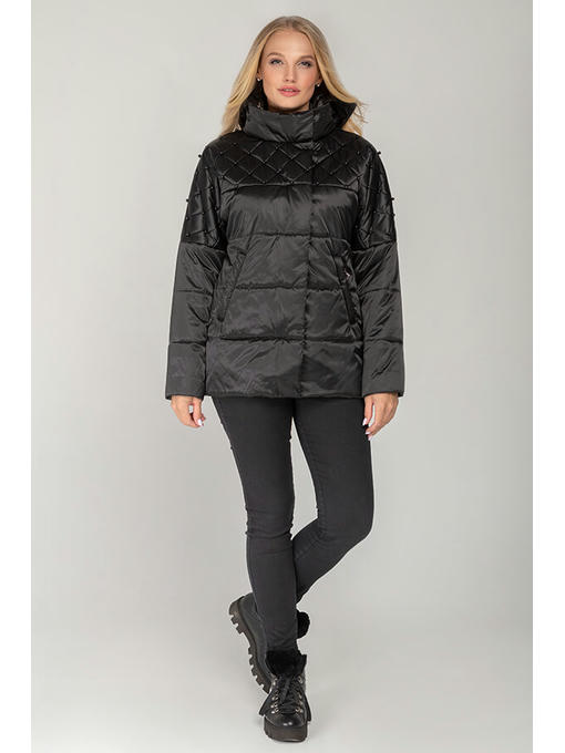 Куртка черная демисезонная женская в размерах 46-54