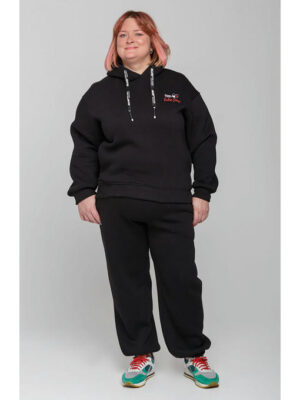Спортивный костюм с худи черного цвета
