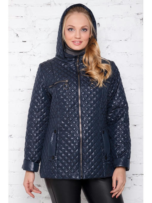 Женская куртка сезона осень весна синего цвета — изображение 2