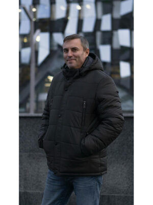 Куртка мужская зимняя в цвете хаки