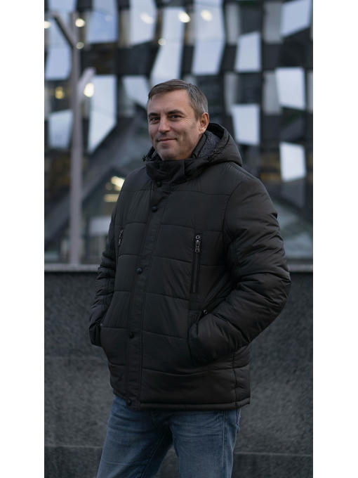 Куртка мужская зимняя в цвете хаки