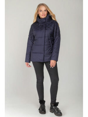 Синяя женская демисезонная куртка, 46-54 р