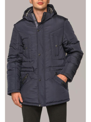 Куртка темно-синяя мужская зима, р. 50-64