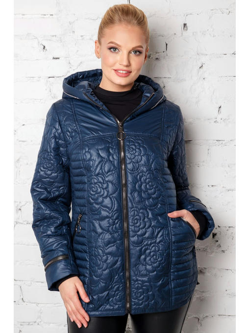 Стильная демисезонная куртка в синем цвете — изображение 4