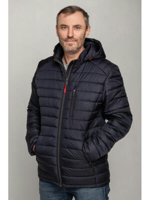 Мужская стильная демисезонная куртка синяя