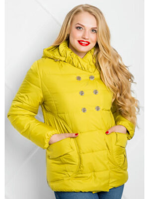Куртка женская демисезонная в цвете - горчица