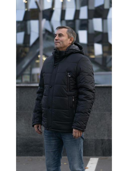 Куртка мужская зимняя в цвете графит — изображение 4