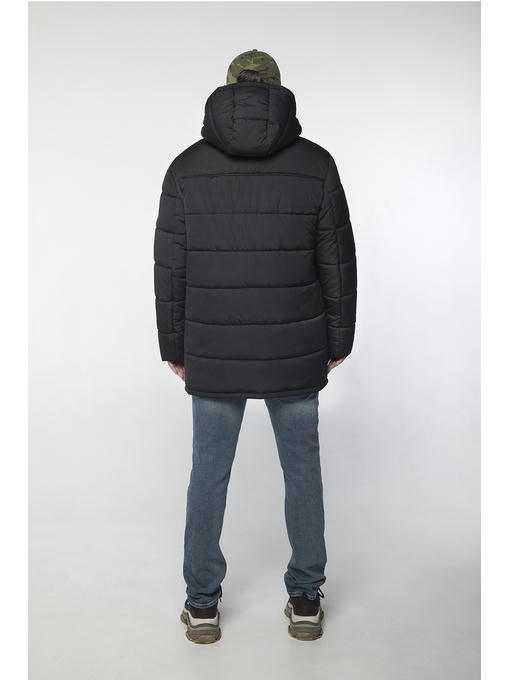 Стильная мужская зимняя куртка черного цвета — изображение 2