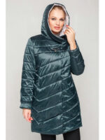 Куртка демисезон в темно-зеленом цвете с 50 по 60 размеры