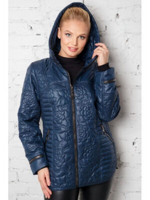 Стильная демисезонная куртка в синем цвете