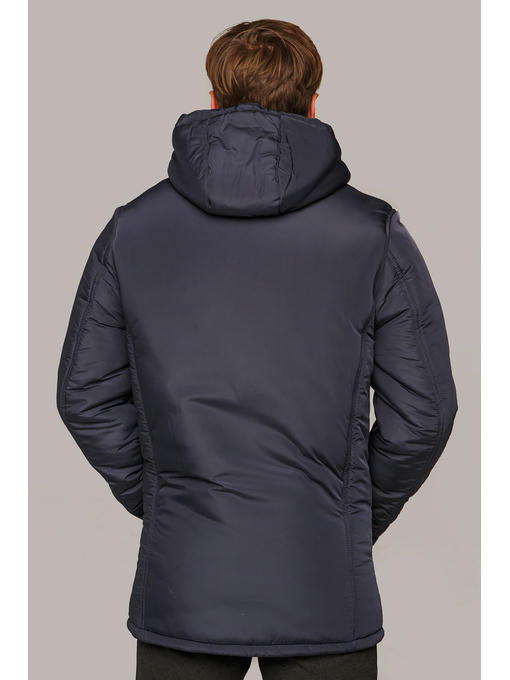 Мужская зимняя куртка темно синяя, 50-64 размеры — изображение 2