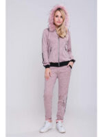 Стильный женский спортивный костюм Космос цвет пудра