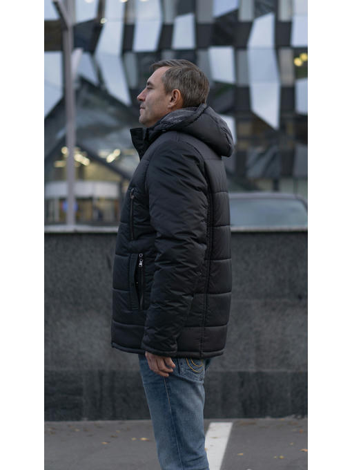 Куртка мужская зимняя в цвете графит — изображение 3