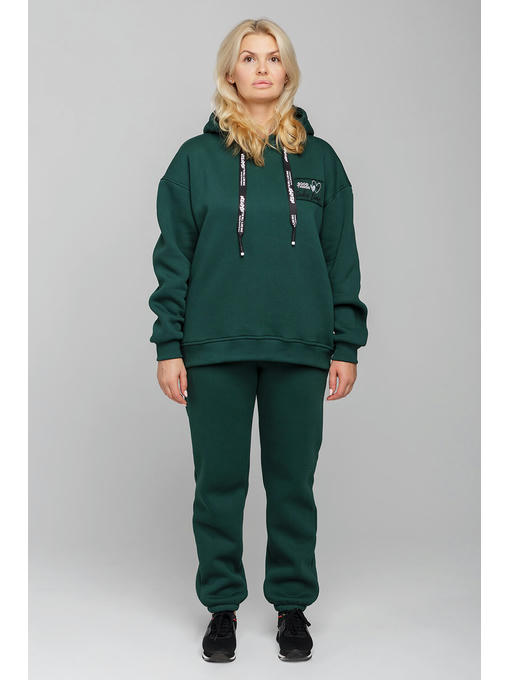 Спортивный костюм с худи зеленого цвета — изображение 6