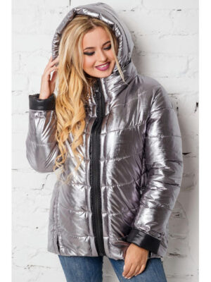 Куртка демисезонная в цвете - никель, сезон